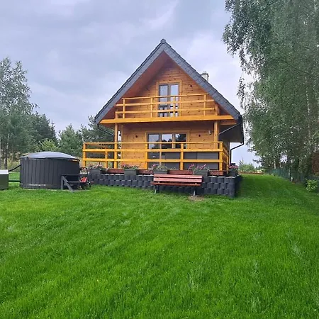 Villa Sosenka Dom Wakacyjny Na 8 Osob Linia Brzegowa Jezioro Kalwa,prywatny Pomost, Sauna Przy Plazy , Jacuzzi W Ogrodzie